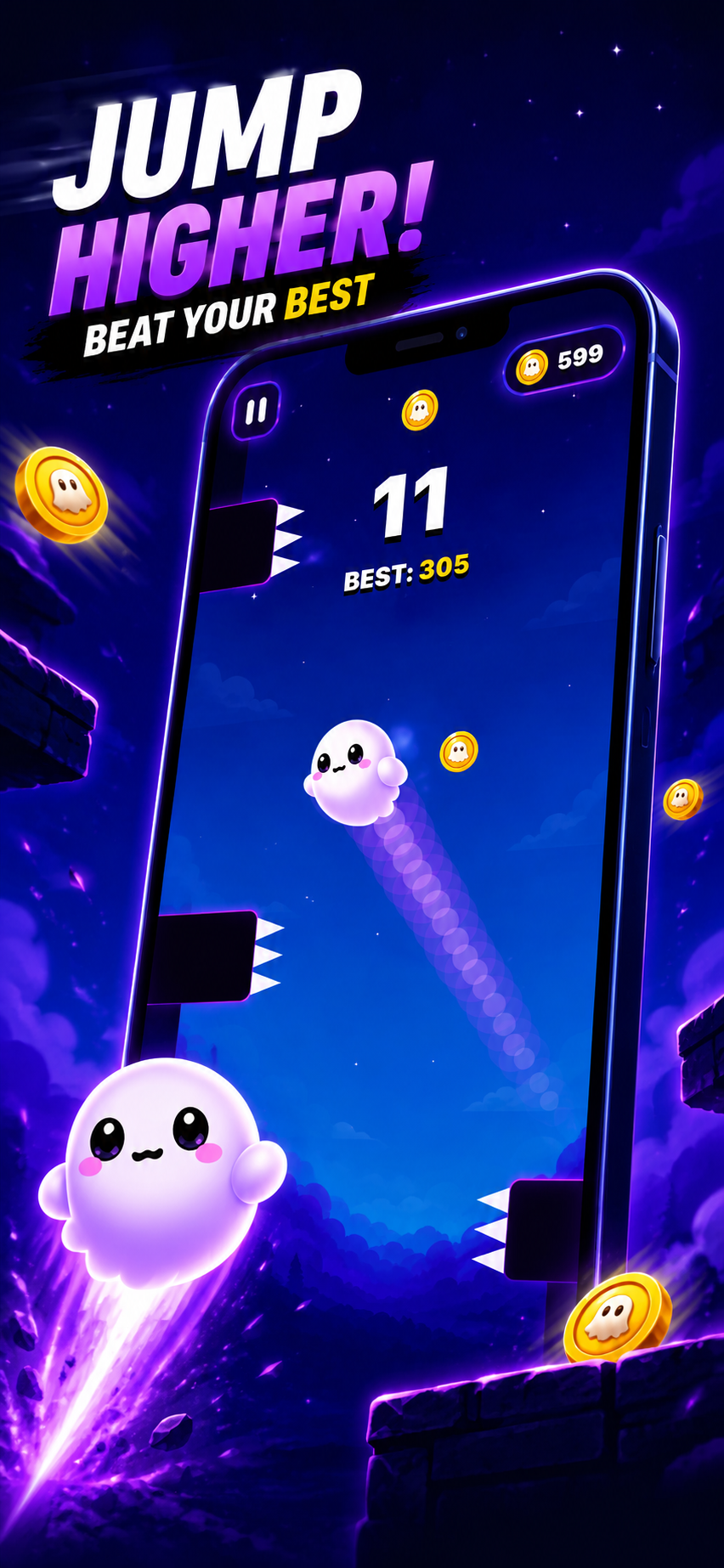 Ghost Glide oyun ekranı